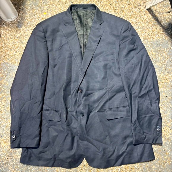 Studio Milano Italy Super 140 Wool Black Suit jacket - Picture 1 of 11